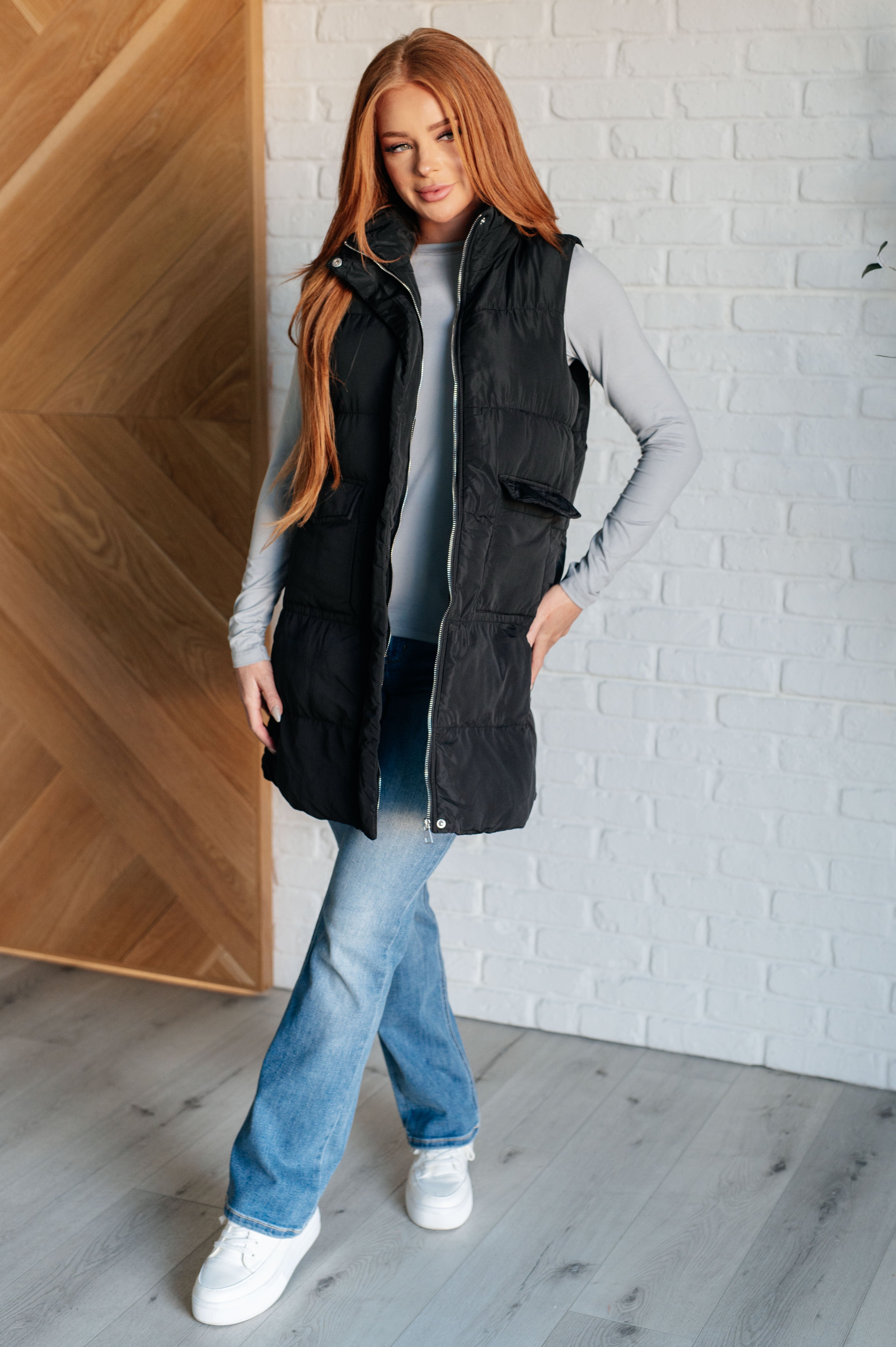 Cold and Calculated Longline Puffer Vest for Men & Women | Lightweight Winter Insulated Jacket | Outdoor Hiking, Camping & Urban Fashion
