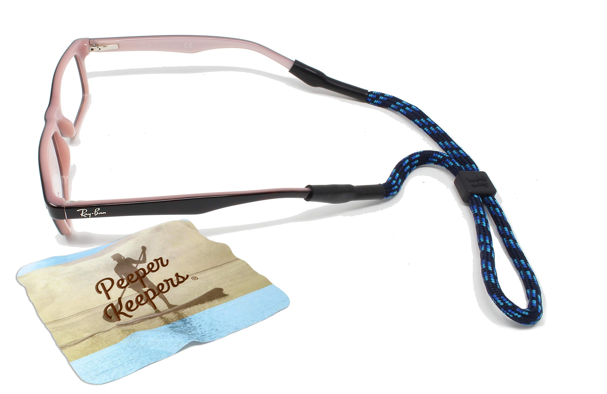 Kids Sports Eyeglass Cord & Sunglass Holder with Microfiber Cloth & Screwdriver | Adjustable Retainers for Active Children | Perfect for Running, Basketball & Outdoor Activities