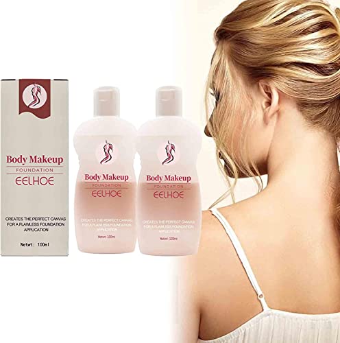 Waterproof Body Makeup Foundation - Covers Scars, Blemishes & Spots - Evens Skin Tone - 2Pcs Set - Perfect for Legs, Arms & Full Body Coverage - Great for Weddings, Photos & Everyday Wear