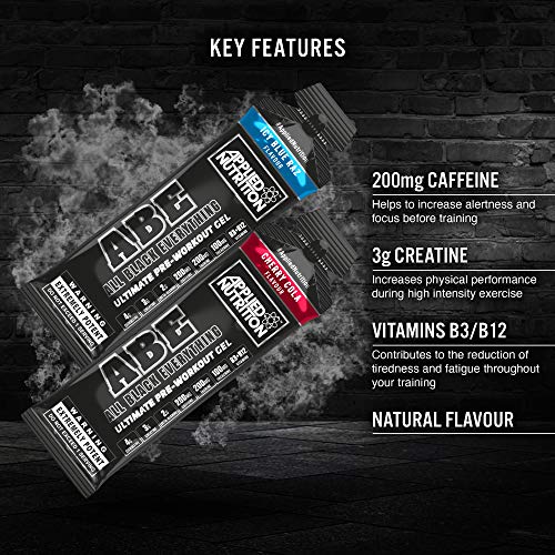 Applied Nutrition ABE Pre Workout Gel - 20 Pack x 60g | Energy Booster for Gym & Fitness | Perfect for Bodybuilding & Intense Training