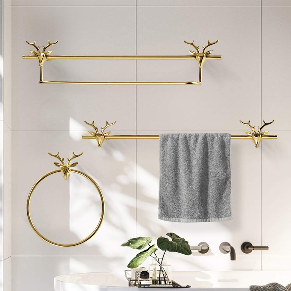 Copper Hook Wall Hanging - Bathroom & Kitchen Organizer for Towels & Utensils