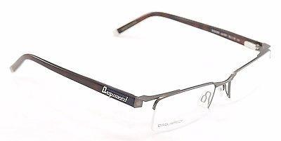 Dsquared2 DQ5069 091 Brown Metal & Plastic Eyeglasses Frame - High Quality, Size 53-18-140 - Perfect for Fashion & Everyday Wear