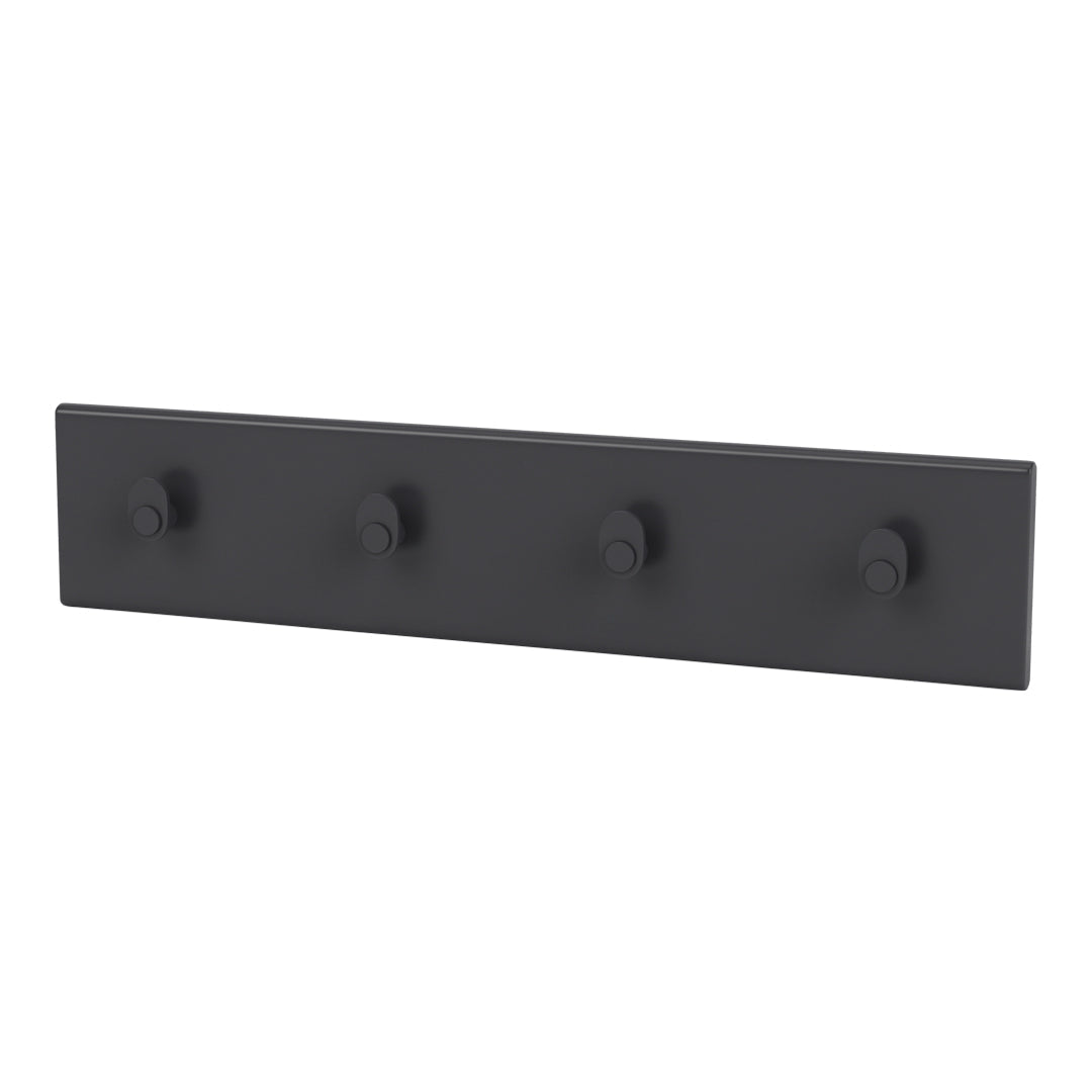 Wall Mounted Coat Rack with 4 Hooks - Space Saving Entryway Organizer for Hats, Scarves, Bags & Jackets - Perfect for Hallway, Bedroom or Closet Storage