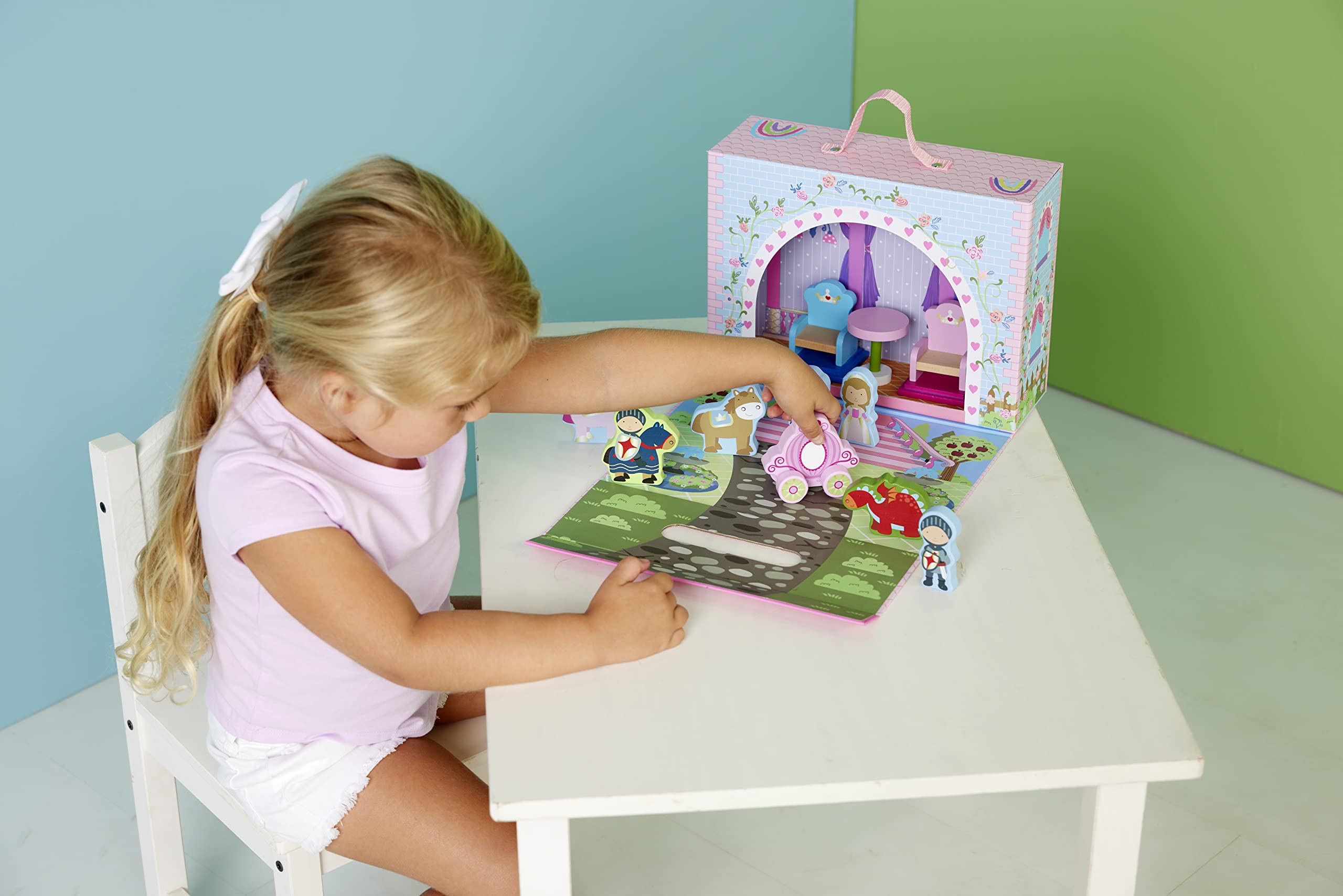 Disney Princess Story Box Play Set - Fairy Tale Castle Toy for Kids with Mini Dolls & Accessories | Perfect for Imaginative Play, Birthday Gifts & Preschool Learning