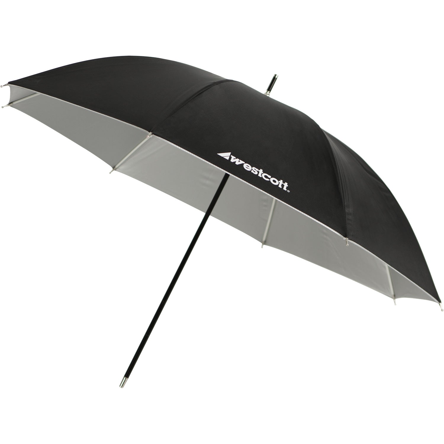 Premium 32-Inch Silver Reflective Umbrella - Windproof & UV Protection for Rainy Days, Outdoor Events, and Daily Commute
