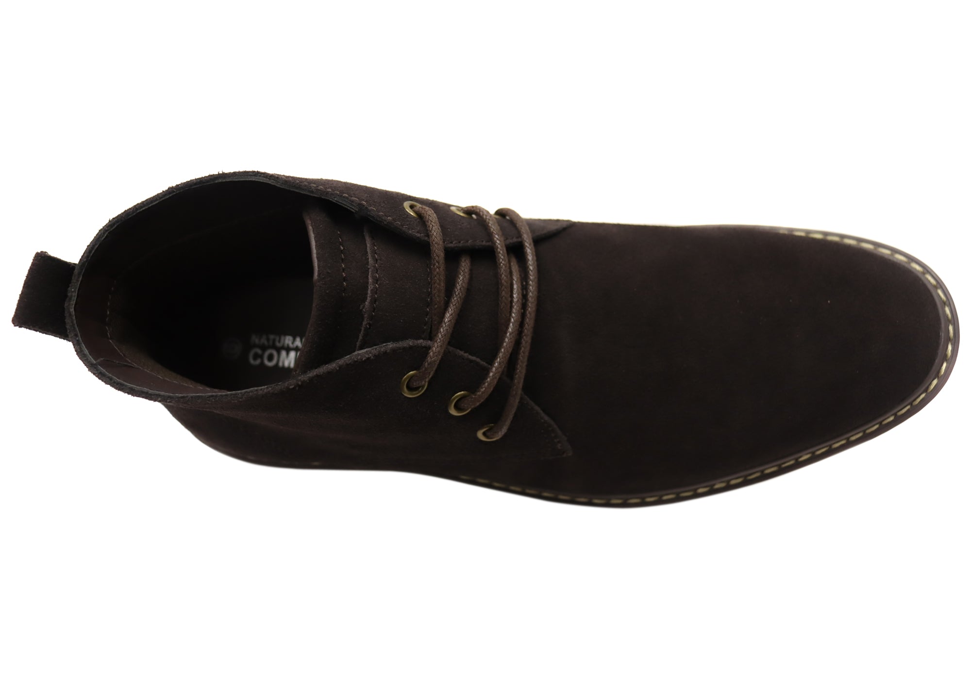 Boris Men's Leather Suede Lace-Up Boots - Comfortable & Durable Casual Shoes for Walking, Hiking & Everyday Wear