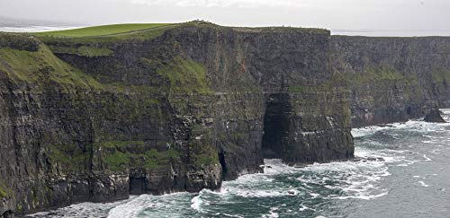 20x30 Inch Laminated Ireland Cliffs of Moher Ocean View Poster - Vibrant Colors & High-Quality Print - Perfect for Living Room, Bedroom, Office Decor