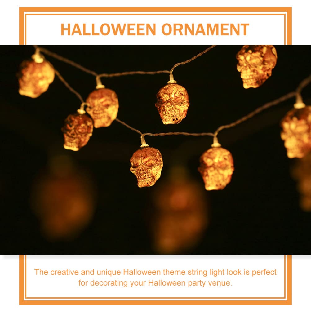 Cabilock Halloween String Lights - 10 LED Bat Lights with Timer, Battery Operated for Indoor & Outdoor Halloween Party Decorations - Perfect for Home, Yard, and Halloween Party Decor
