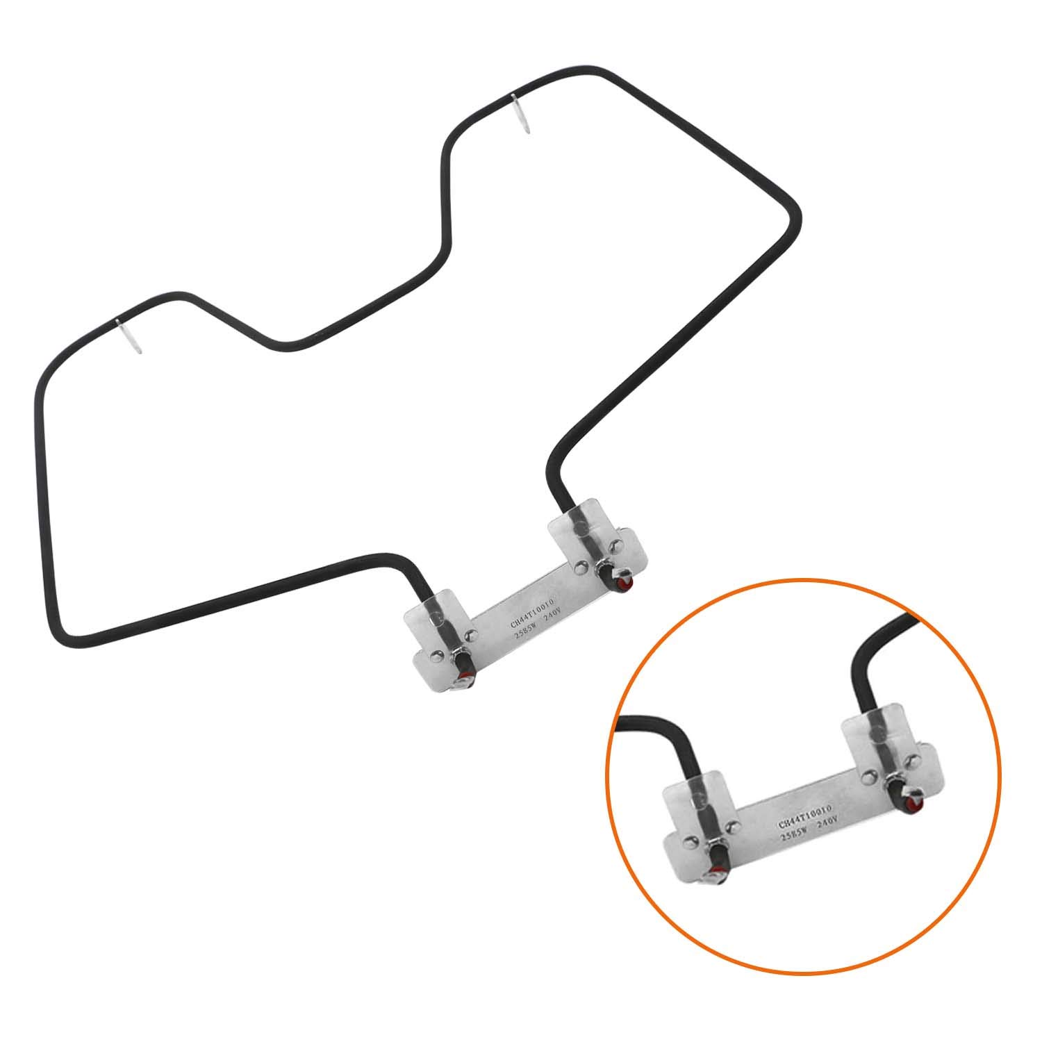 AMI PARTS WB44T10010 Oven Bake Heating Element Replacement for GE Stove Models JBS55WK, JBS55WJ, JBP68WD, JBP24BH, JBP24BB, JB600WD - Compatible with Part Numbers 911.93489, 911.93407, 911.93402, 911.93401 - Perfect for Home Kitchen Repair & Baking Needs
