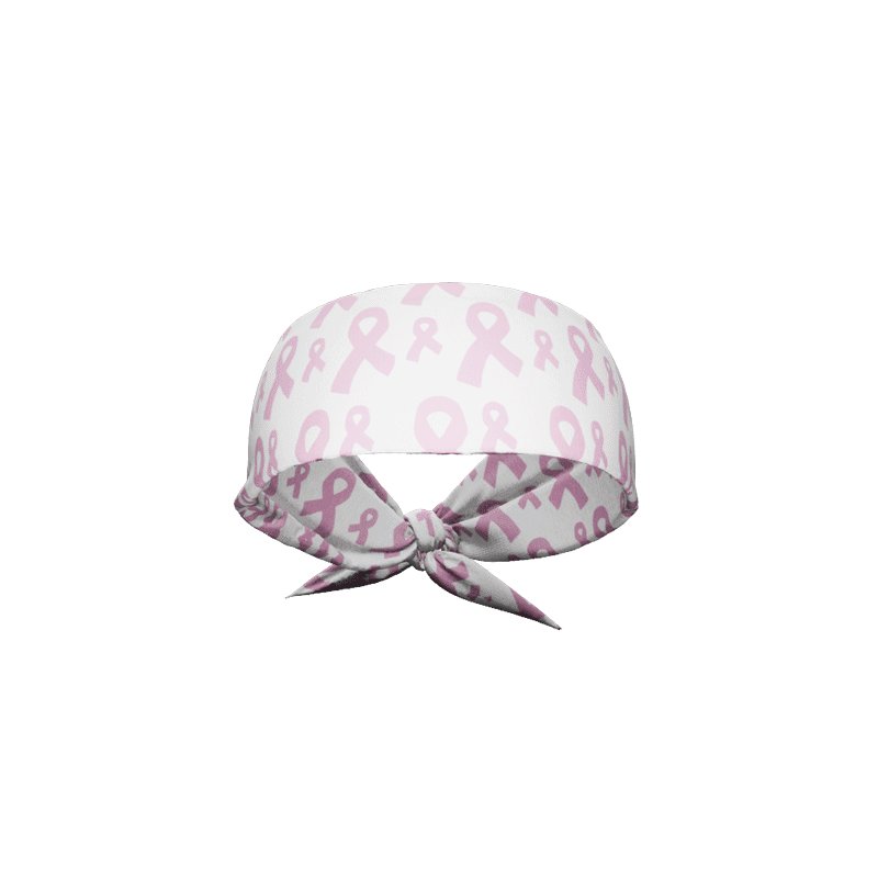 Pink Ribbon Headband for Breast Cancer Awareness - Soft & Comfortable Hair Tie for Women, Support Survivors & Fighters - Perfect for Fundraisers, Walks, and Everyday Wear