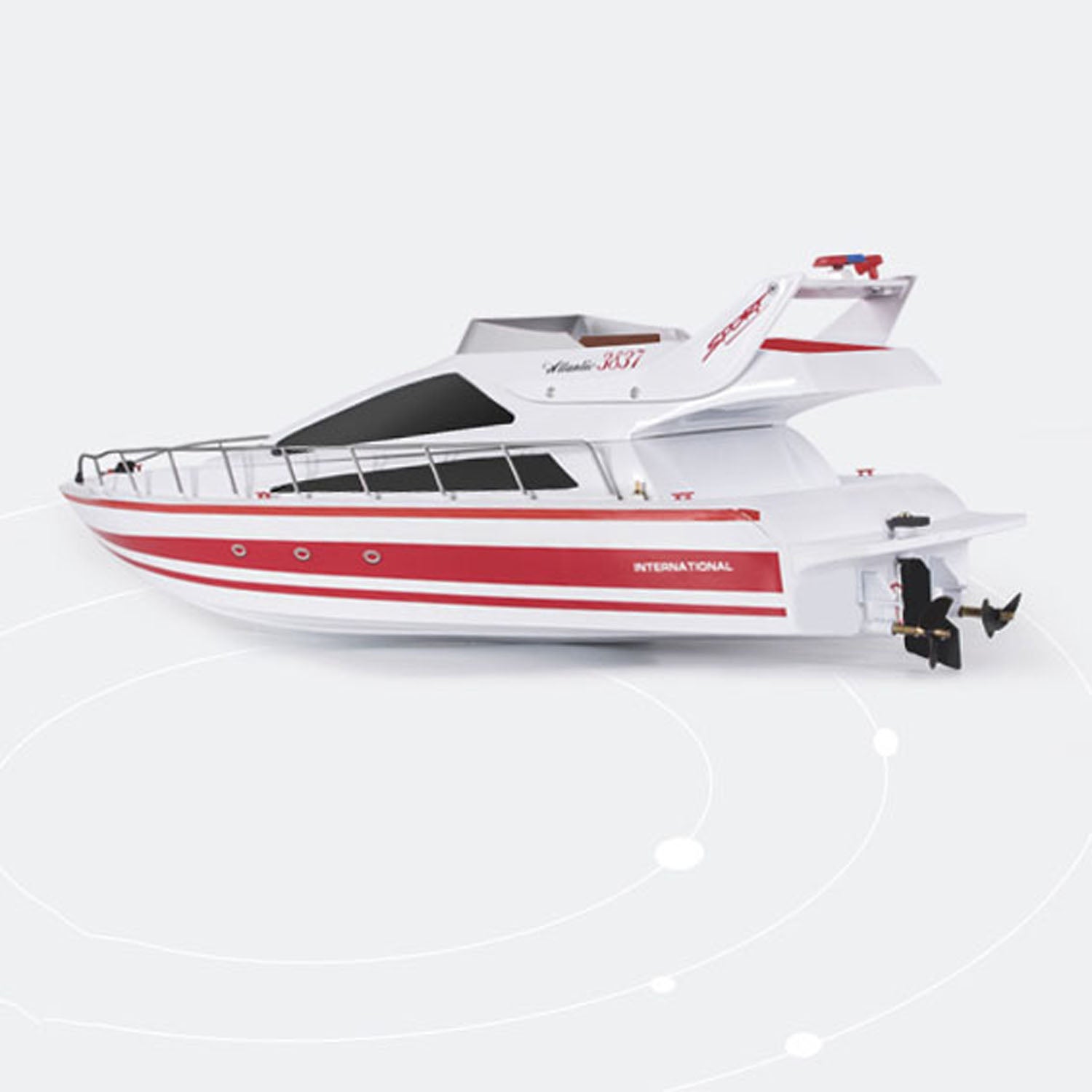 Heng Long 2.4GHz High Speed RC Racing Boat - Ready to Run (RTR) Remote Control Luxury Yacht Model - 20-25KM/H - Perfect for Pool, Lake & Outdoor Water Sports