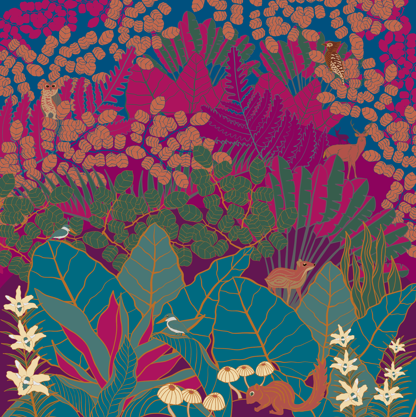 Jangala Silk Scarf - Premium Women's Fashion Accessory for Travel, Parties & Everyday Elegance