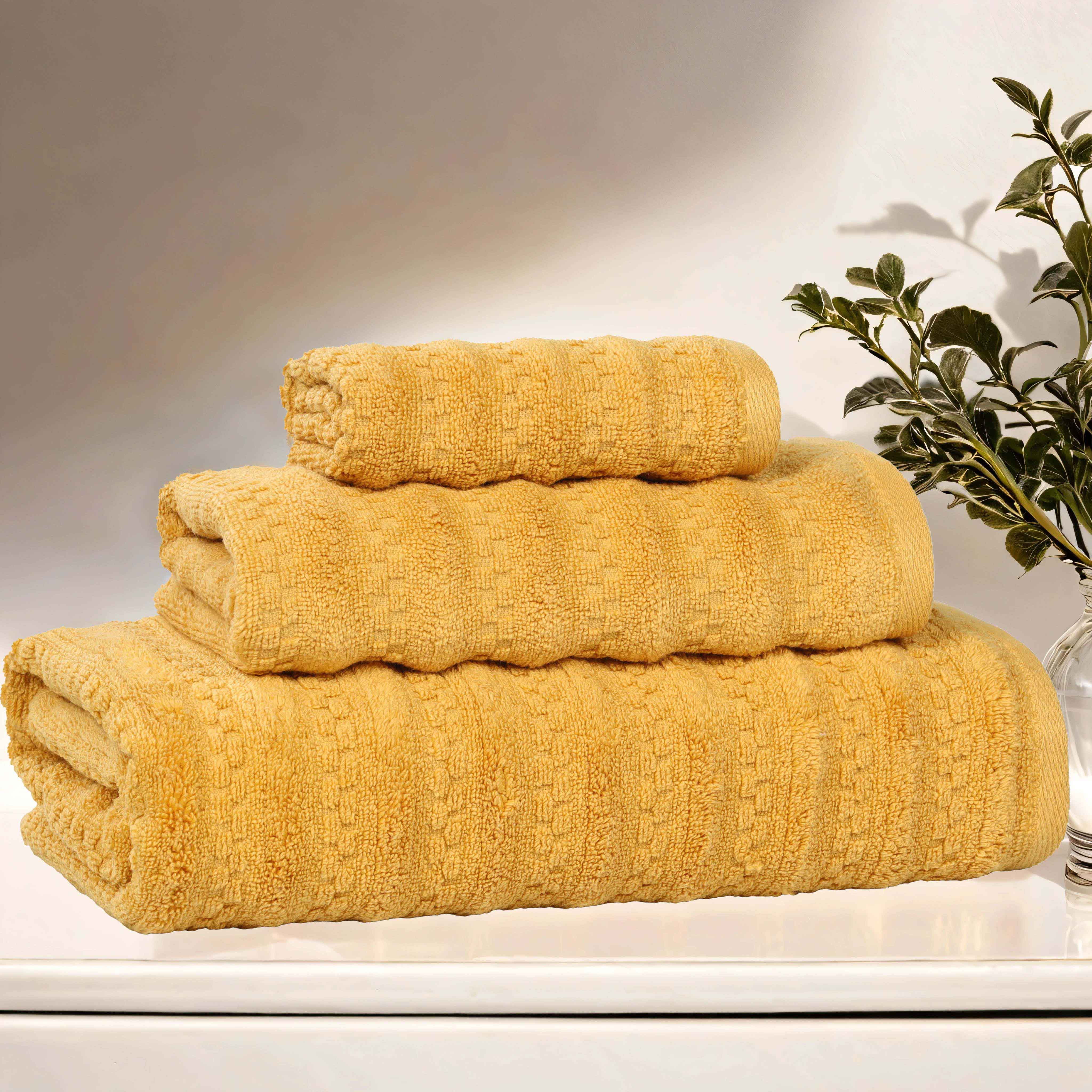 Zuma Zero Twist Cotton Medium Weight Soft Absorbent 3-Piece Bath Towel Set - Perfect for Spa, Gym & Luxury Home Use