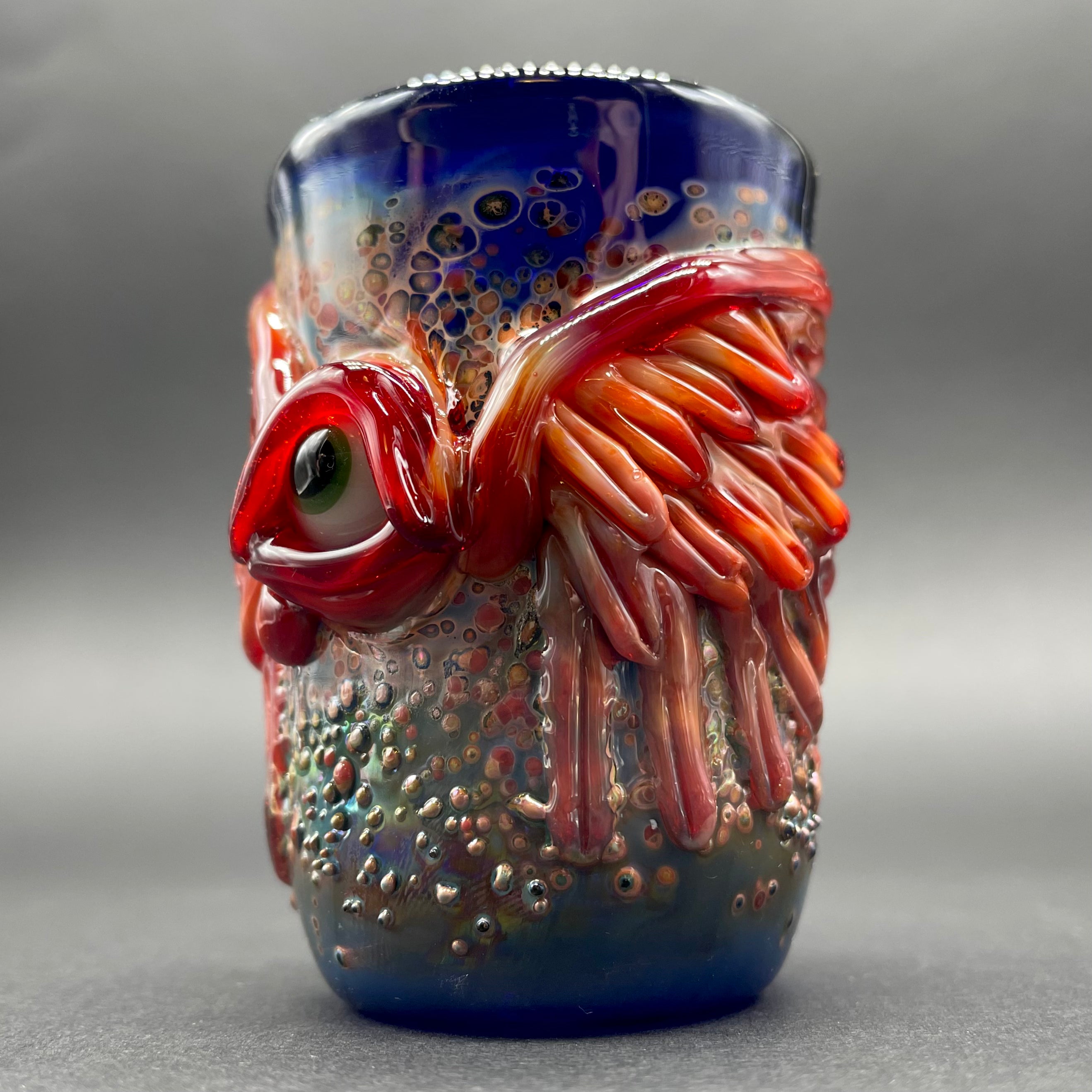 Red Winged Phoenix Shot Glass - Unique Collectible for Parties, Gifts & Home Bar Decor