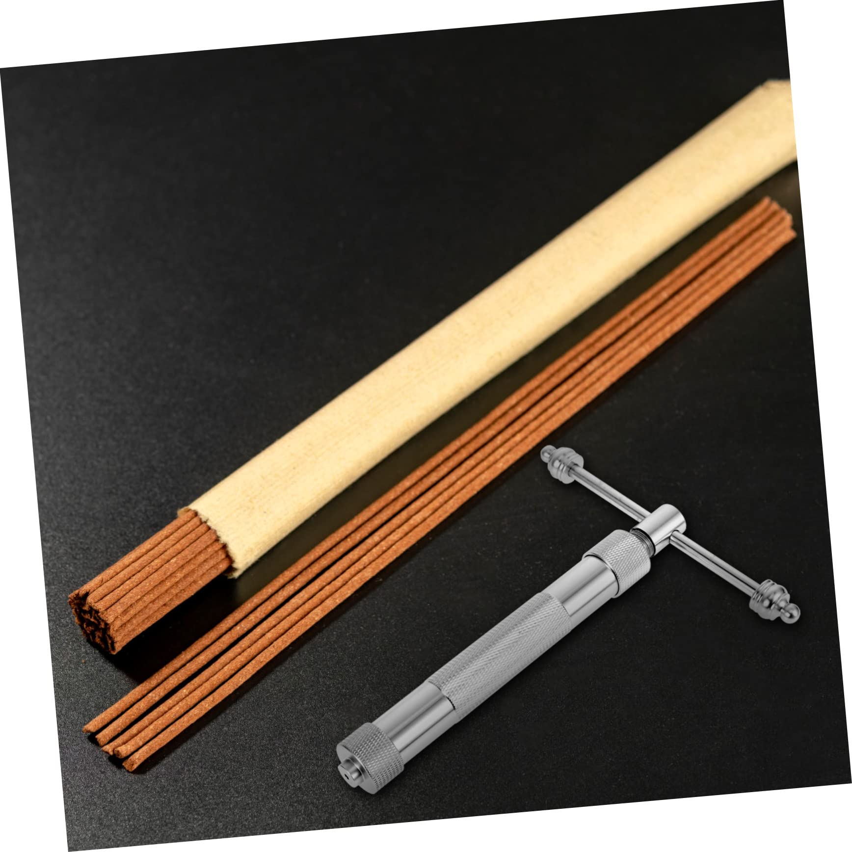 Premium Metal Incense Stick Maker & Clay Extruder Tool - Ceramic Extruder for DIY Incense, Cake Decorating, Fondant, and Syrup - Rotary Hand Tool with Squeezing Device for Crafting & Baking Projects - Perfect for Aromatherapy, Home Decor, and Artisan Creations