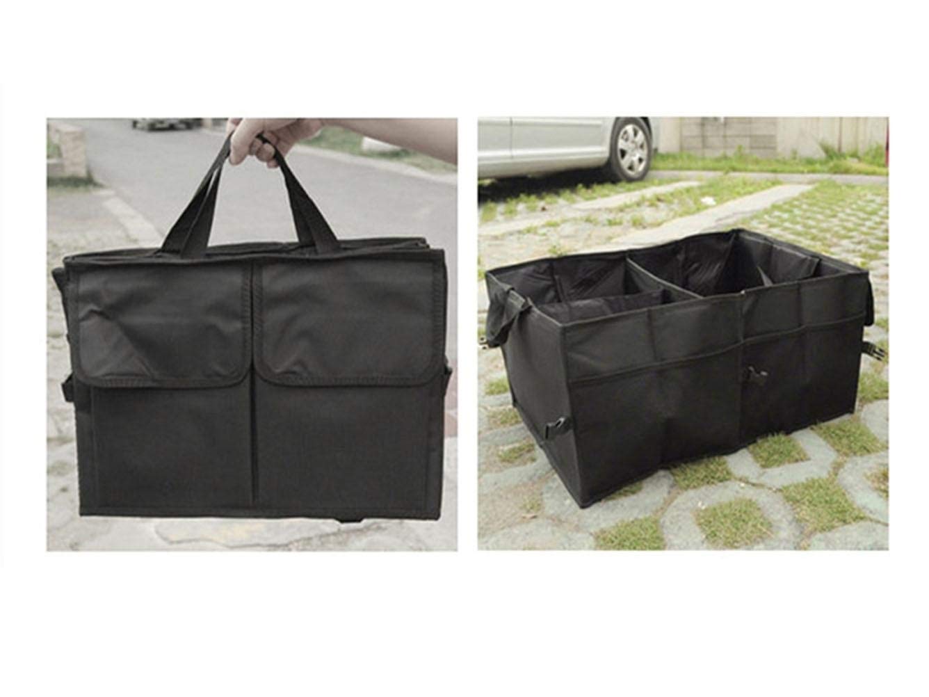 Foldable Car Trunk Organizer with Reinforced Handles - Washable Storage Solution for SUV, Sedan & Minivan - Perfect for Groceries, Travel Gear & Sports Equipment Organization