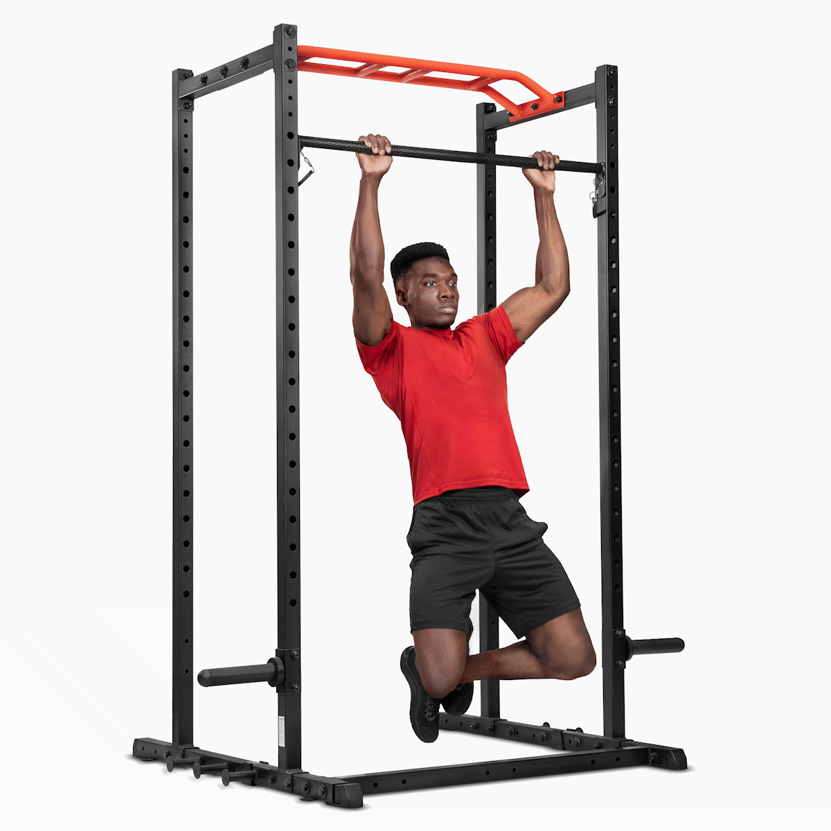 Adjustable Pull Up Bar Attachment for Power Racks & Cages - Heavy Duty Home Gym Equipment for Strength Training & CrossFit Workouts