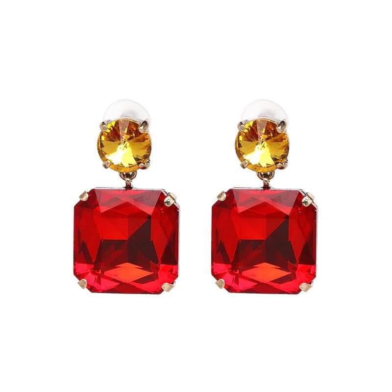 Vintage Style Square Earrings for Women - Classic Retro Jewelry for Party, Wedding & Everyday Wear