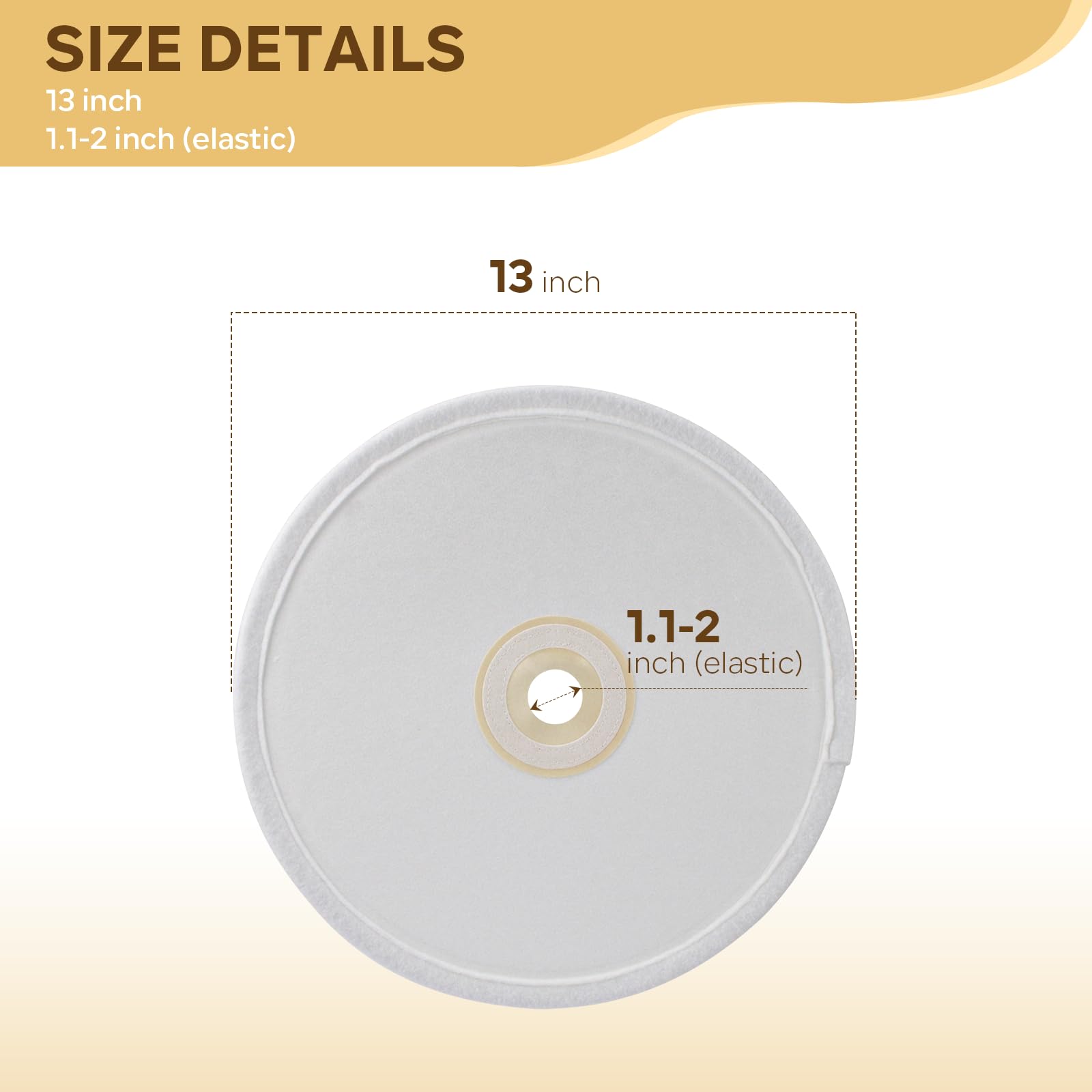13 Inch Secondary Filter Replacement for Nutone CV450, CV750, CV850 Central Vacuum Systems - Compatible with Central Vacuums - Perfect for Home Cleaning & Maintenance