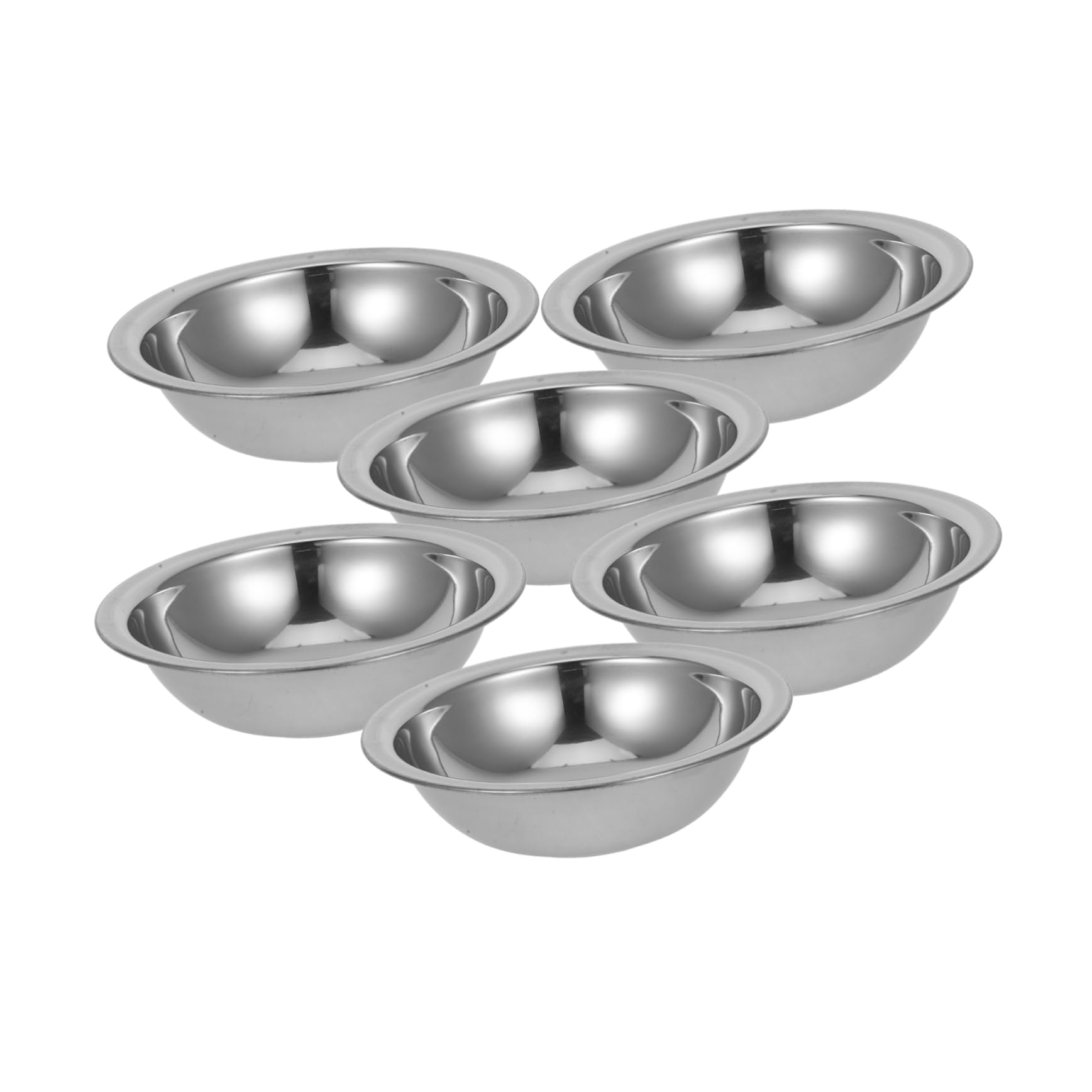 6-Piece Stainless Steel Facial Mask Mixing Bowl Set - DIY Mask Kit with Metal Spatula for Spa, Beauty & Skincare at Home - Professional Cosmetic Tools for Face Mask Preparation & Application