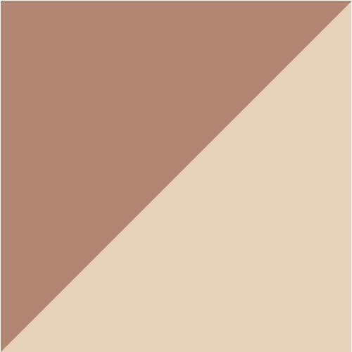 Brown + Peach
