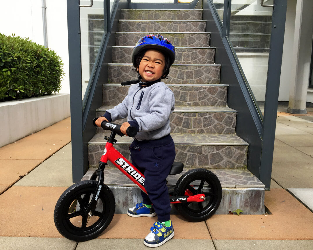 Strider 12 Sport Balance Bike for Kids - Lightweight Aluminum Frame, Adjustable Seat & No Pedals - Perfect for Toddler Learning to Ride, Outdoor Play & Backyard Fun