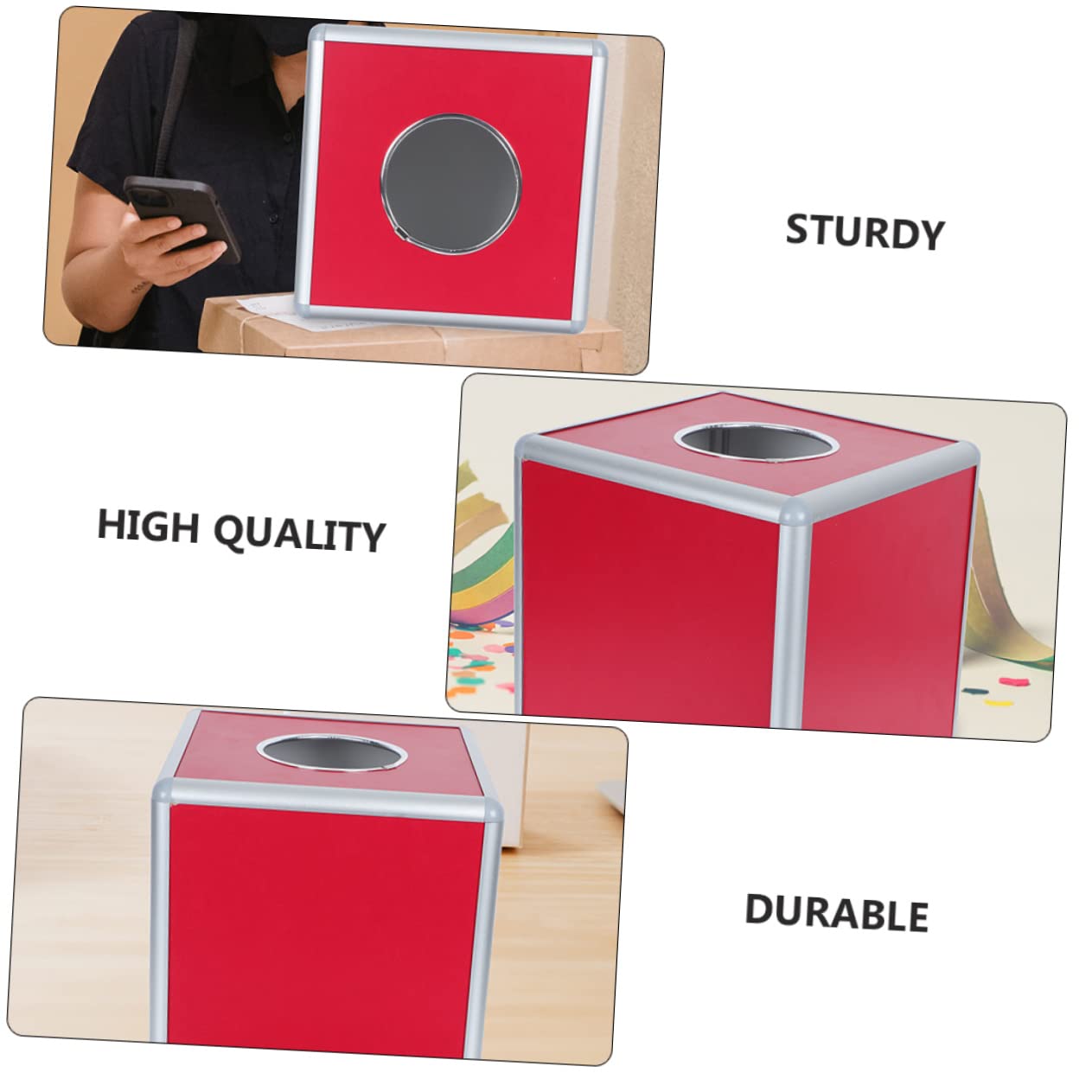 Cabilock 1-Piece Aluminum Alloy Multifunctional Storage Box - Office Desk Organizer for Trumpet Accessories, Awards & Work Supplies | Perfect for Office, Home & Studio Organization