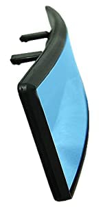 ICBEAMER 14.2 Inch Universal Car Rearview Mirror - HD Blue Tint Panoramic Wide Angle Convex Mirror with Anti-Glare - Interior Clip-On Design for Trucks, Cars & SUVs (Pack of 1) - Perfect for Safer Lane Changes and Blind Spot Visibility While Driving