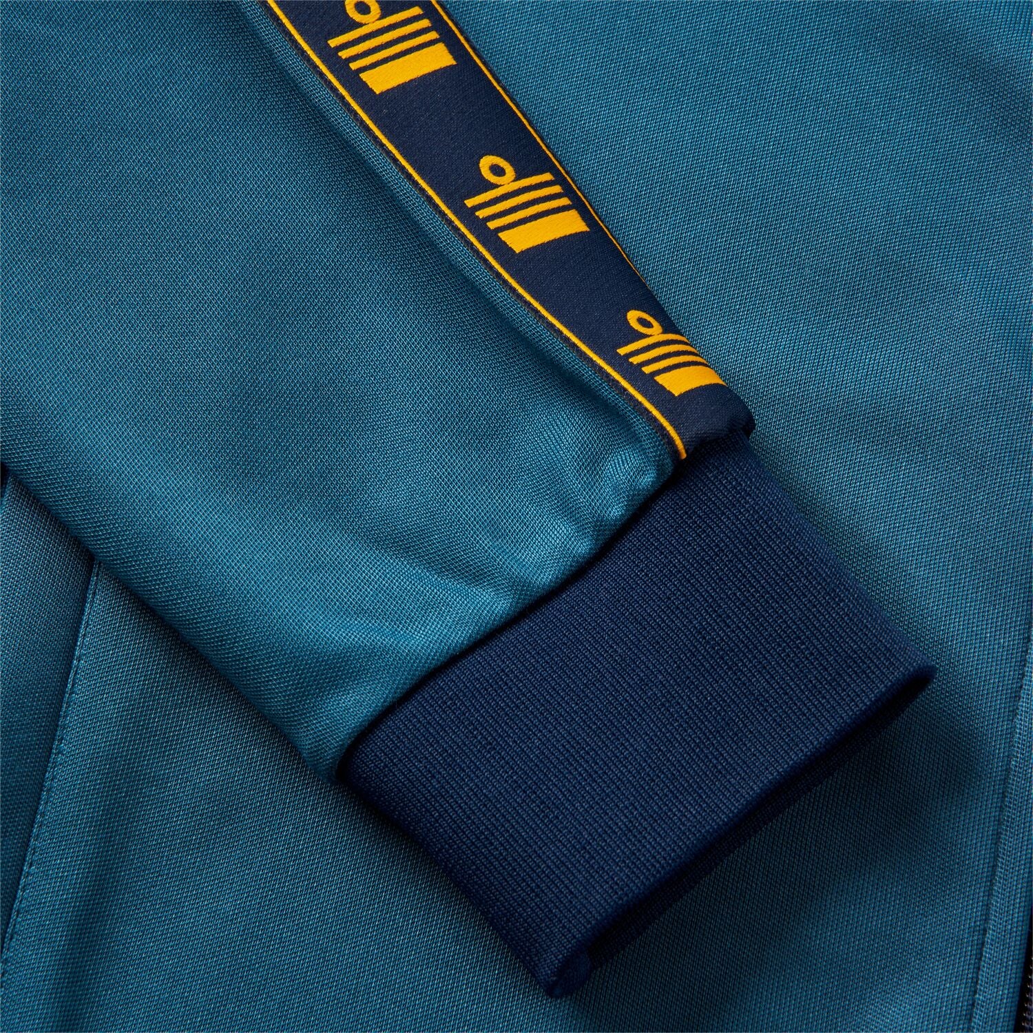 Coles Repeat Tape Track Top Teal/Yellow - Stylish Athletic Wear for Running, Gym & Casual Outfits