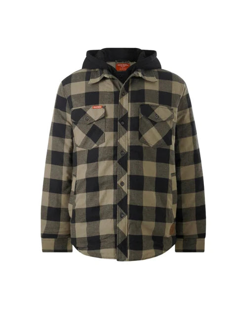 Men's Quilted Shacket Jacket - Winter Warm Fleece Lined Overshirt for Outdoor Activities | Cozy Layering for Hiking, Camping & Casual Wear