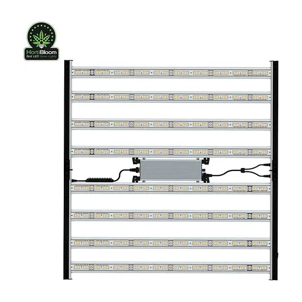 HortiBloom Mega Eco 720W Full Spectrum LED Grow Light for Indoor Plants - Hydroponics, Greenhouse & Home Gardening - Energy Efficient Plant Growth Lamp for Vegetables, Flowers & Herbs