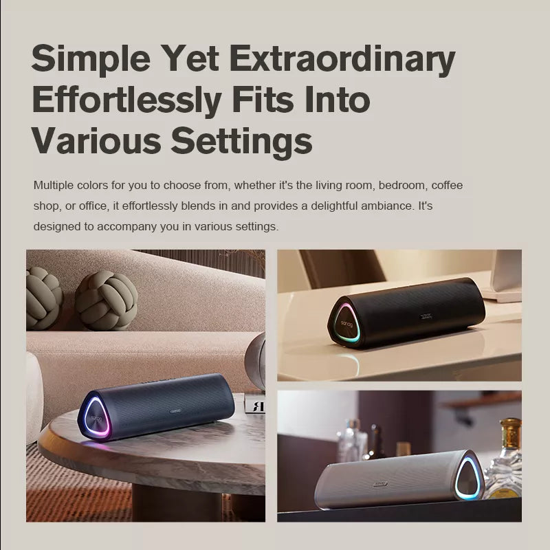 Sanag M80S Pro Wireless Bluetooth Speaker - Portable, Waterproof, 20H Playtime - Perfect for Outdoor, Travel, Beach & Home Use