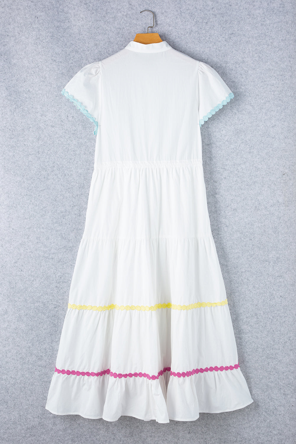 Stylish Button Up Short Sleeve Summer Midi Dress for Women | Flowy Casual & Beach Wear | Perfect for Vacations, Date Nights & Outdoor Events
