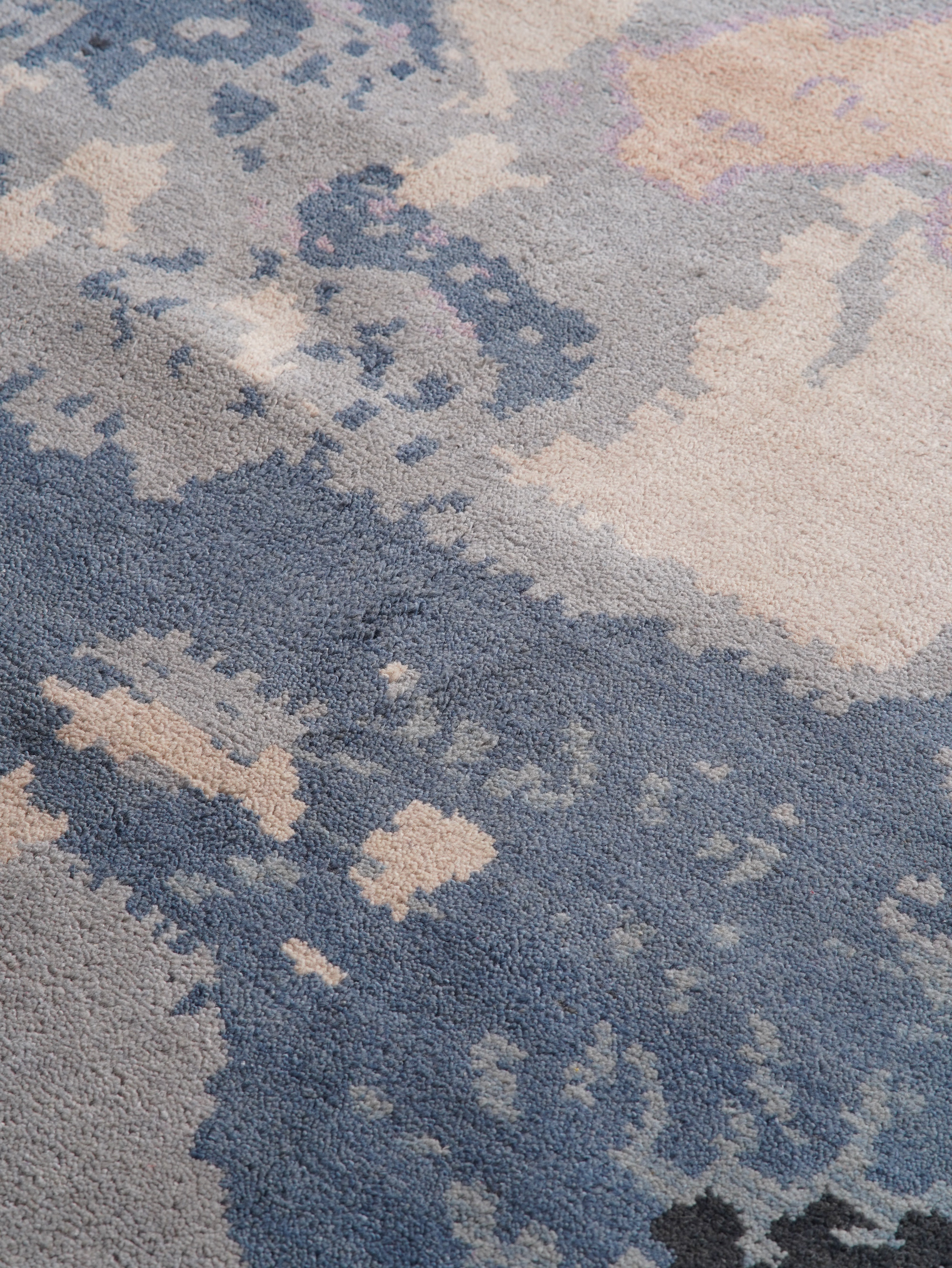 Handmade Quasar Hand Knotted Wool Rug - Premium Bohemian Style Area Rug for Living Room, Bedroom & Home Decor