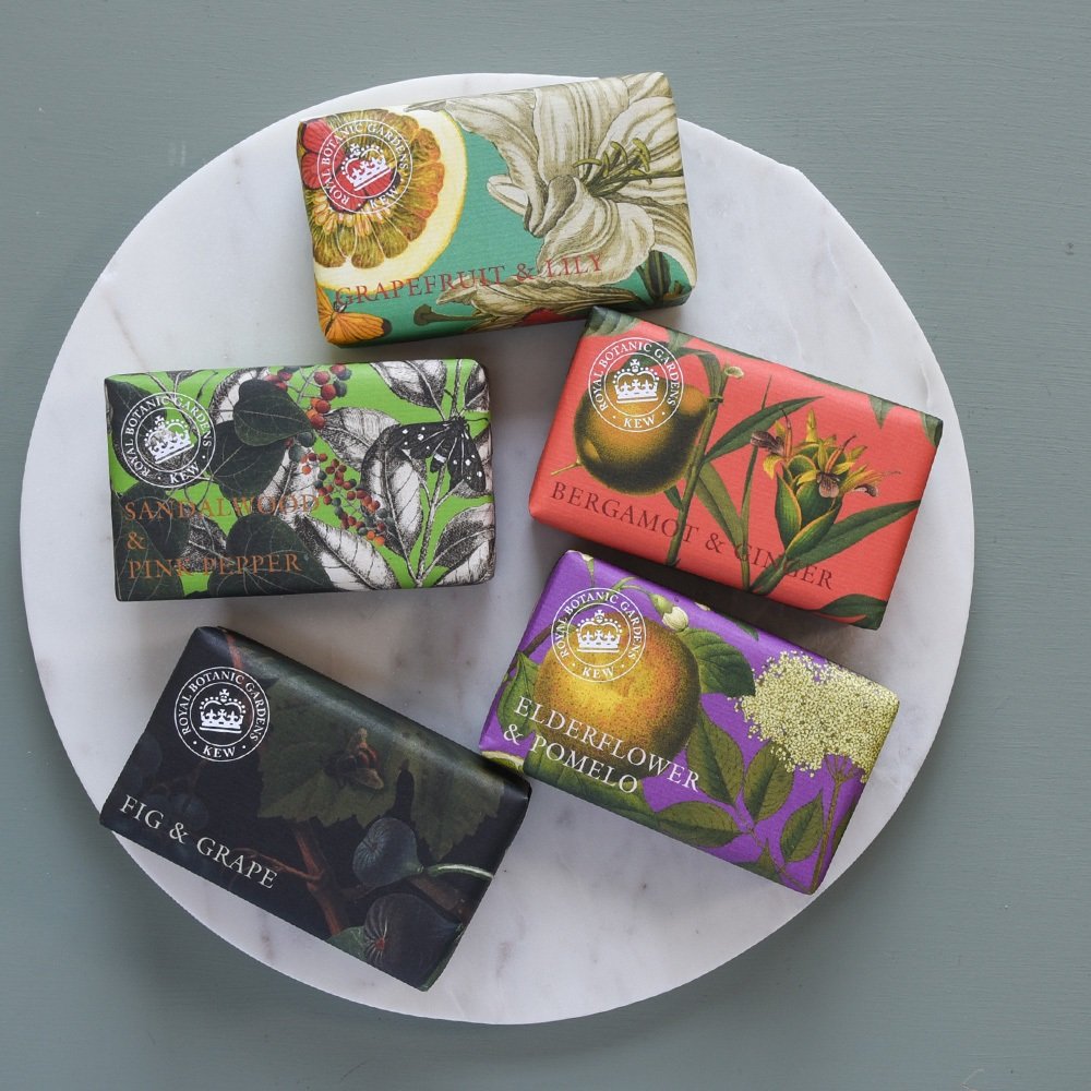 Kew Garden Soap - Natural Handmade Botanical Soap with Exotic Garden Scents | Perfect for Relaxation, Spa Days & Gift Giving