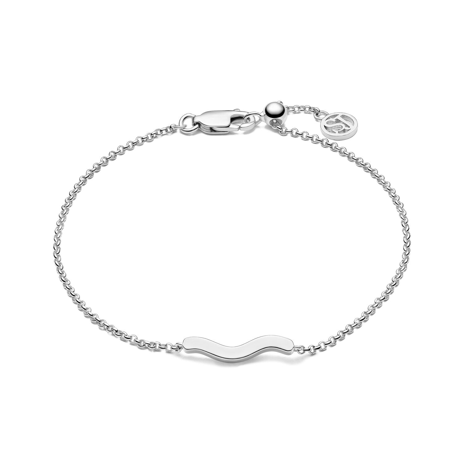 ELLERA WAVES PIANURA BRACELET - Elegant Silver Adjustable Bangle for Women | Perfect for Parties, Weddings & Everyday Wear