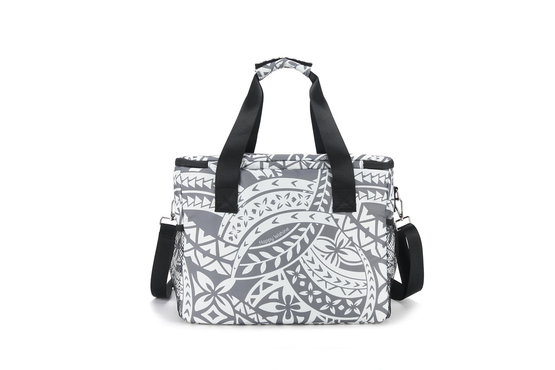 Premium Insulated Cooler Tote Bag - Large Capacity, Durable & Stylish Tapa Grey - Perfect for Beach Trips, Picnics & Outdoor Adventures