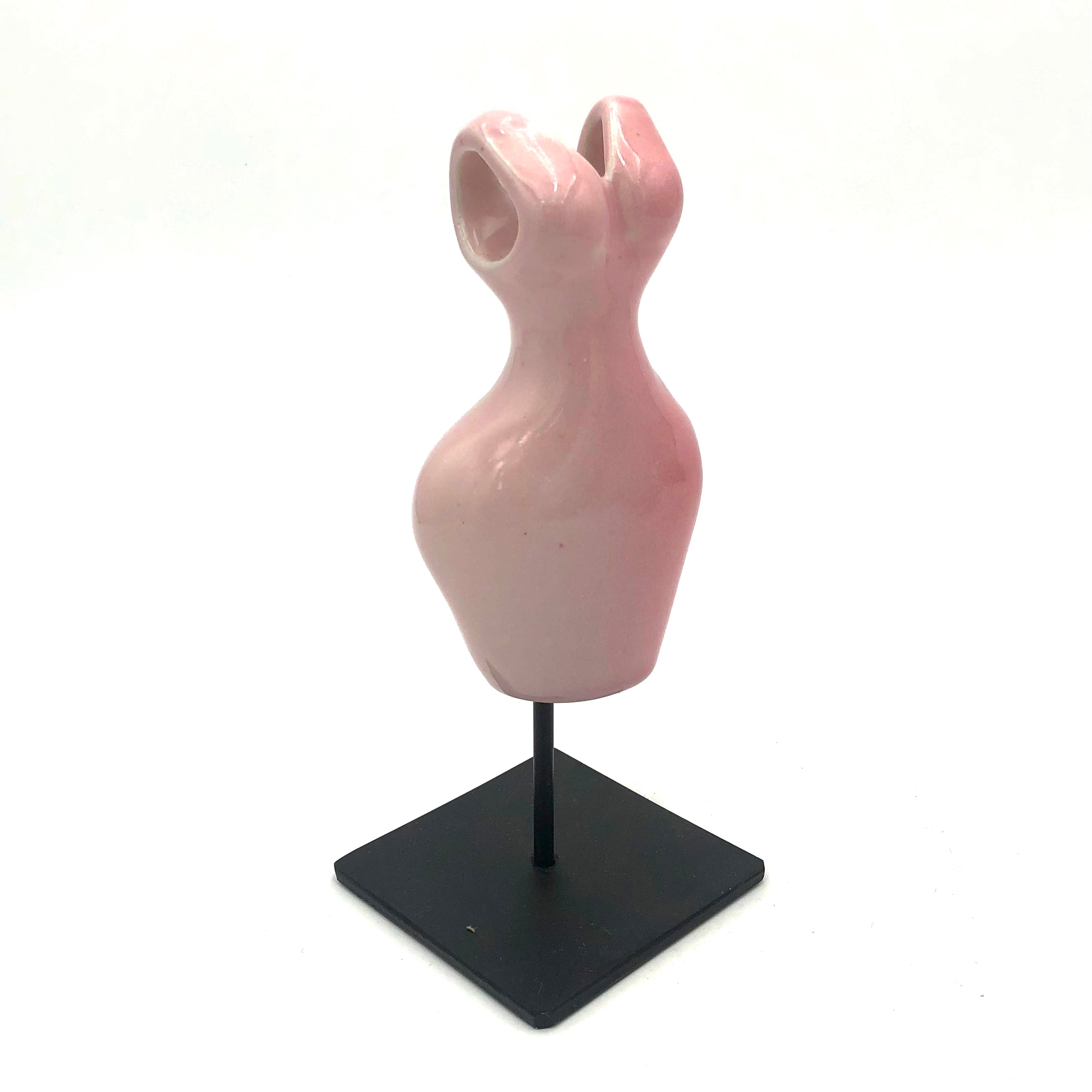 Cathy Broski Ceramic Sculpture on Base - Assorted Dresses Design - Elegant Home Decor, Office Display, and Gift Idea