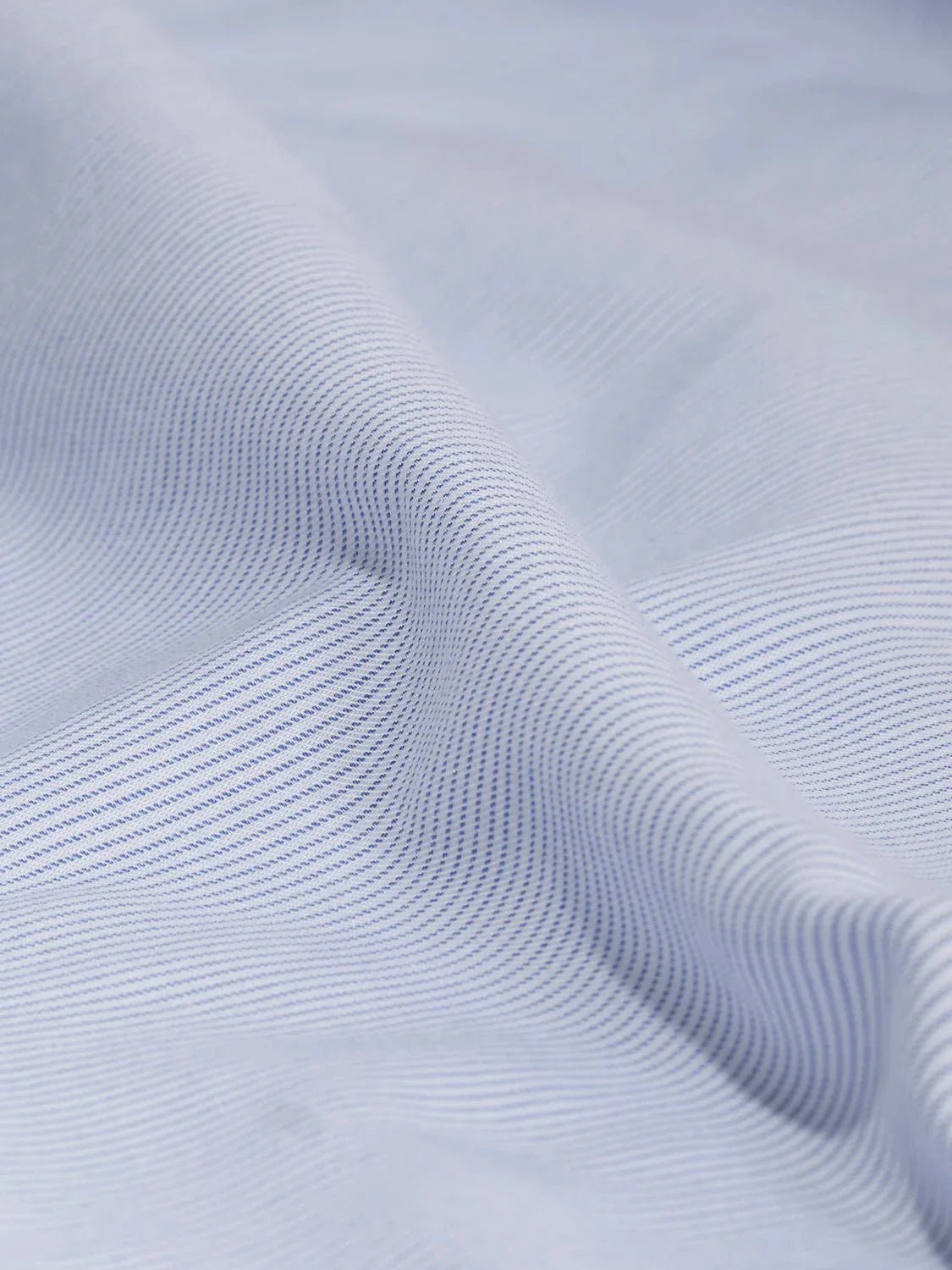 Premium Men's Dress Shirt - Blue & White Striped Formal Business Shirt for Office, Wedding & Professional Occasions