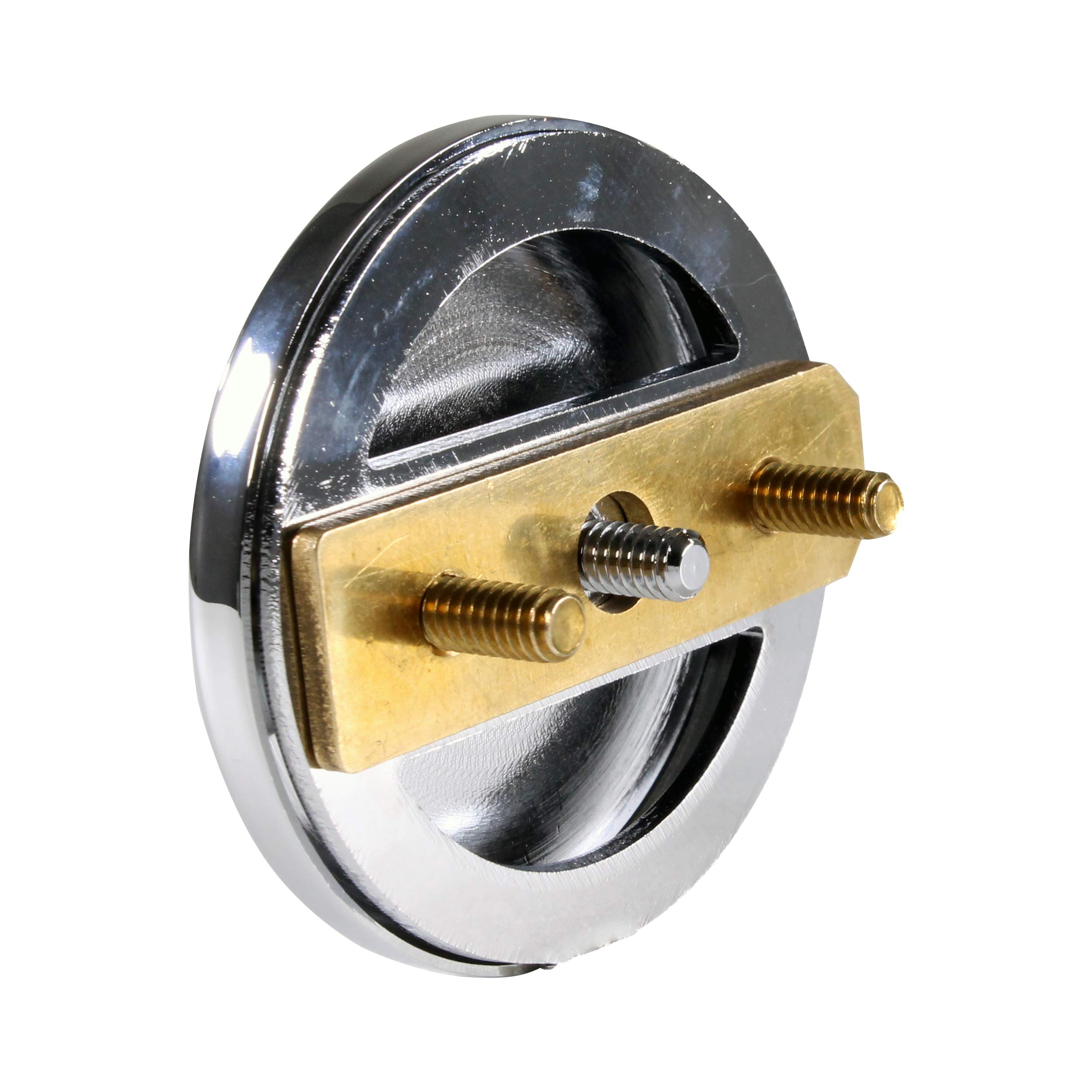 Westbrass D326HBJ-26 25-Inch Bath Waste Drain Assembly with Ball Joint - Tip-Toe Drain & Illusionary Overflow Faceplate - Polished Chrome Finish for Bathtub Installation & Bathroom Renovation
