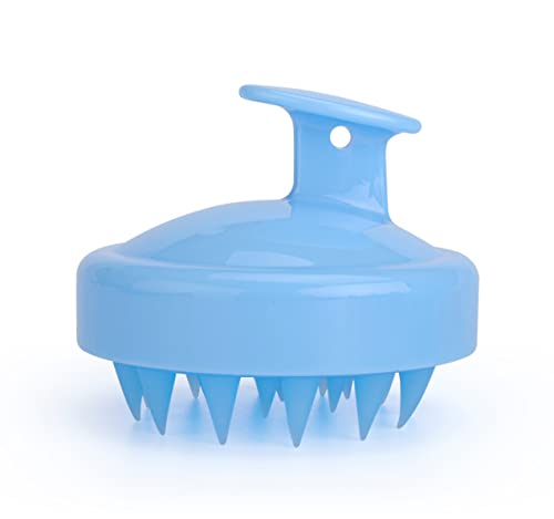 KitchenFest® Solid Silicone Scalp Massage Brush for Wet & Dry Hair - Detangling Shampoo Brush with Soft Bristles for Head Massage & Hair Care | Perfect for Shower, Salon & Home Spa Relaxation
