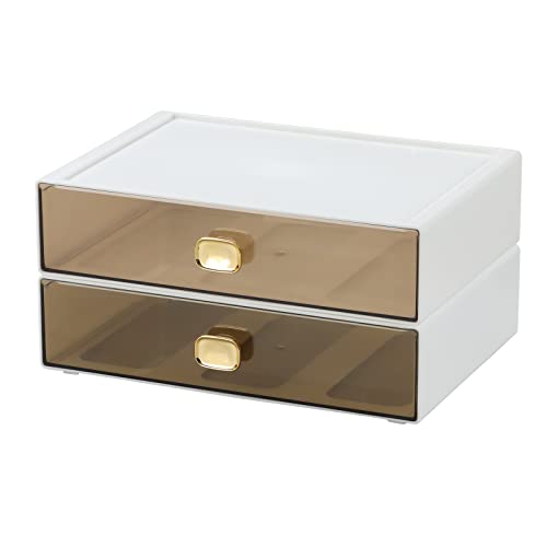 2 Large Drawers, White
