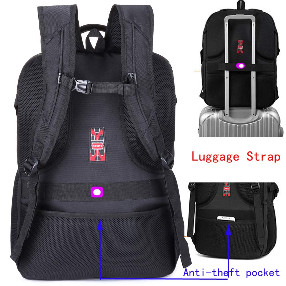 19 Inch Laptop Backpack with USB Charging Port - Large 50L Waterproof Travel Backpack for Men & Women - Perfect for Business, College, Commuting & Airplane Carry-On