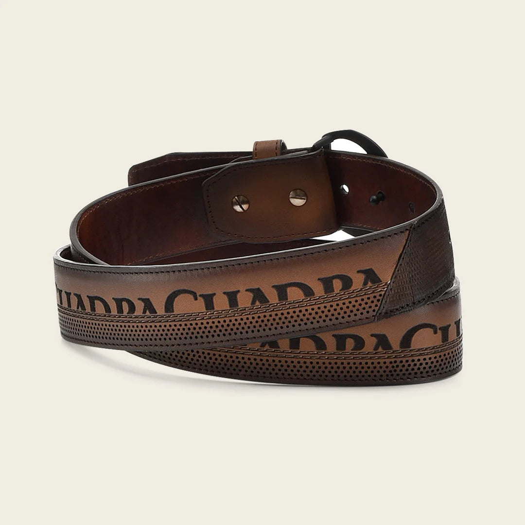 CS551LT Men's Cuadra Honey Casual Western Lizard Skin Belt - Perfect for Cowboy Boots, Jeans & Western Outfits