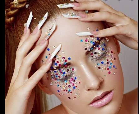 3D Glitter Powder Nail Art Charms Kit - 48 Bottles Set for French Nails, Acrylic Nail Decoration | DIY Nail Art Tools Gift Box for Girls | Perfect for Home Manicures, Salon Nail Design & Party Nail Art