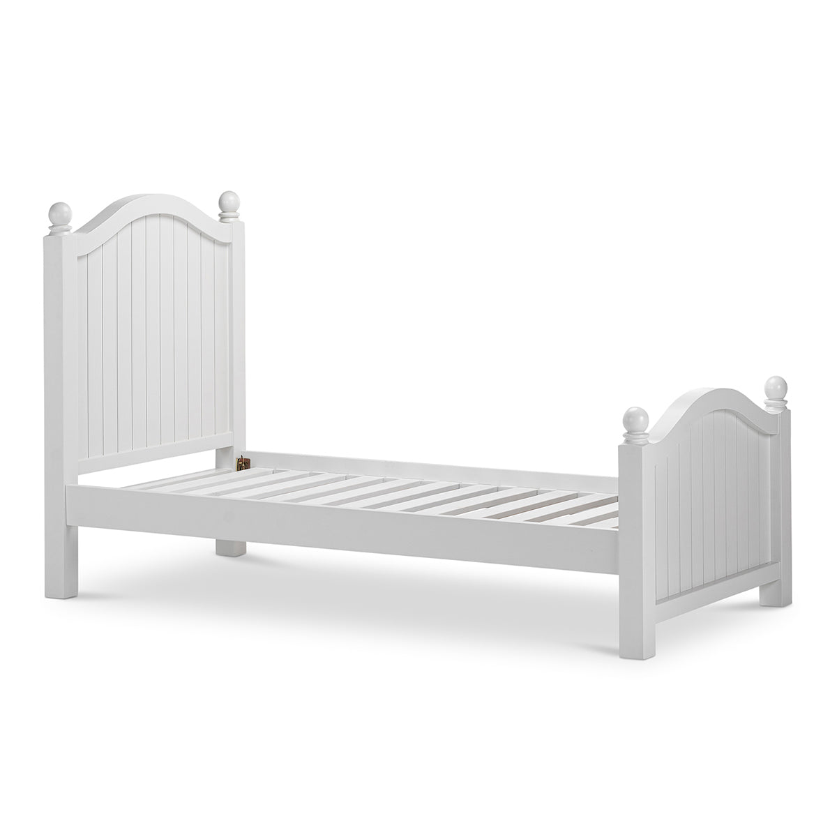 Classic Single Bed Frame - Sturdy Wooden Platform Bed for Adults & Teens - Perfect for Small Bedrooms, Guest Rooms & Dormitories