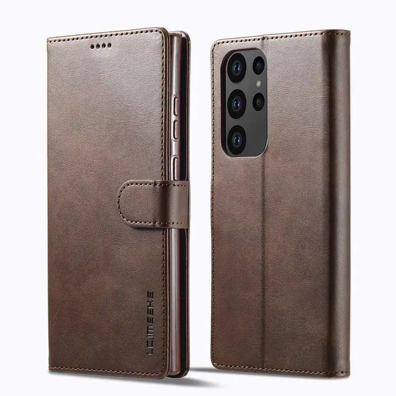 Samsung Galaxy S24 Vegan Leather Wallet Case - Slim Protective Cover with Card Slots | Perfect for Everyday Use, Travel & Business Meetings