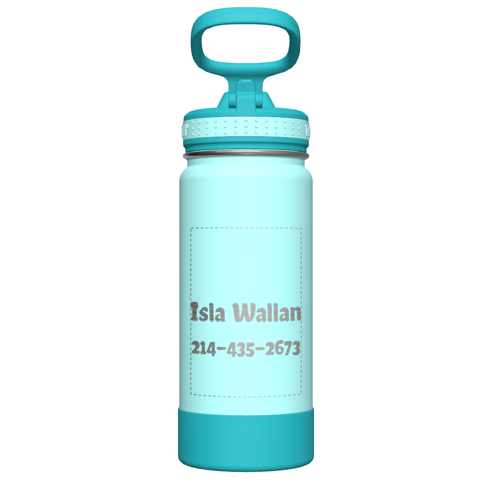 Customized Active Kids Water Bottle with Straw Lid - Leakproof & BPA-Free for School, Sports & Outdoor Adventures