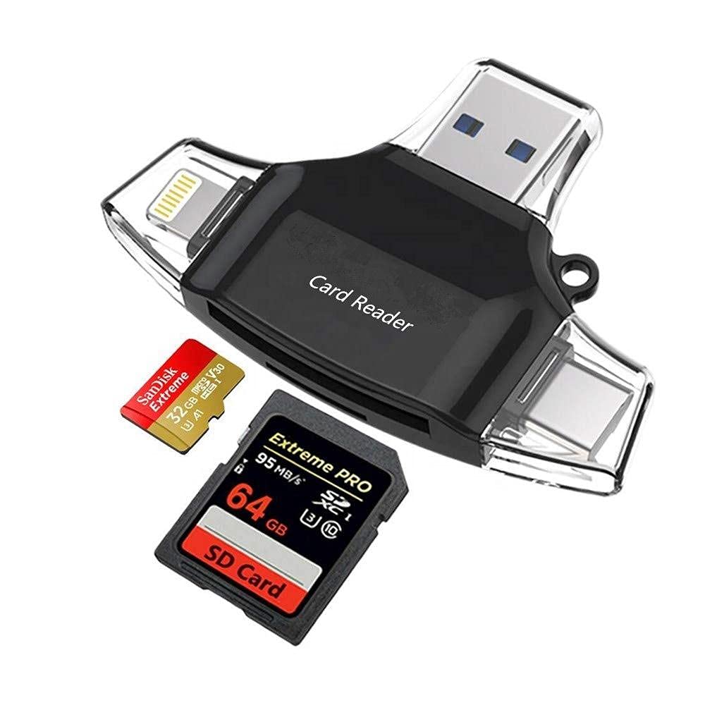 BoxWave SD Card Reader for Apple iPad Air 5th Gen (2022) - MicroSD & USB Adapter, Compact & Portable - Perfect for Photo Transfer, Video Editing & File Management - Jet Black