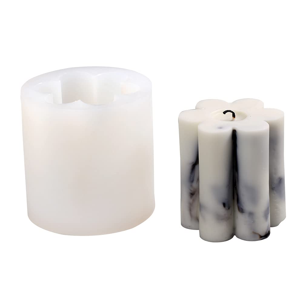 Valentine's Day Silicone Candle Molds for DIY Aromatherapy Candles - Heart Shaped Candle Making Kit for Romantic Gifts & Home Decor
